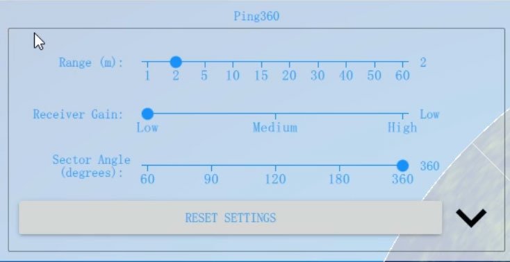 Panel Control Ping 360